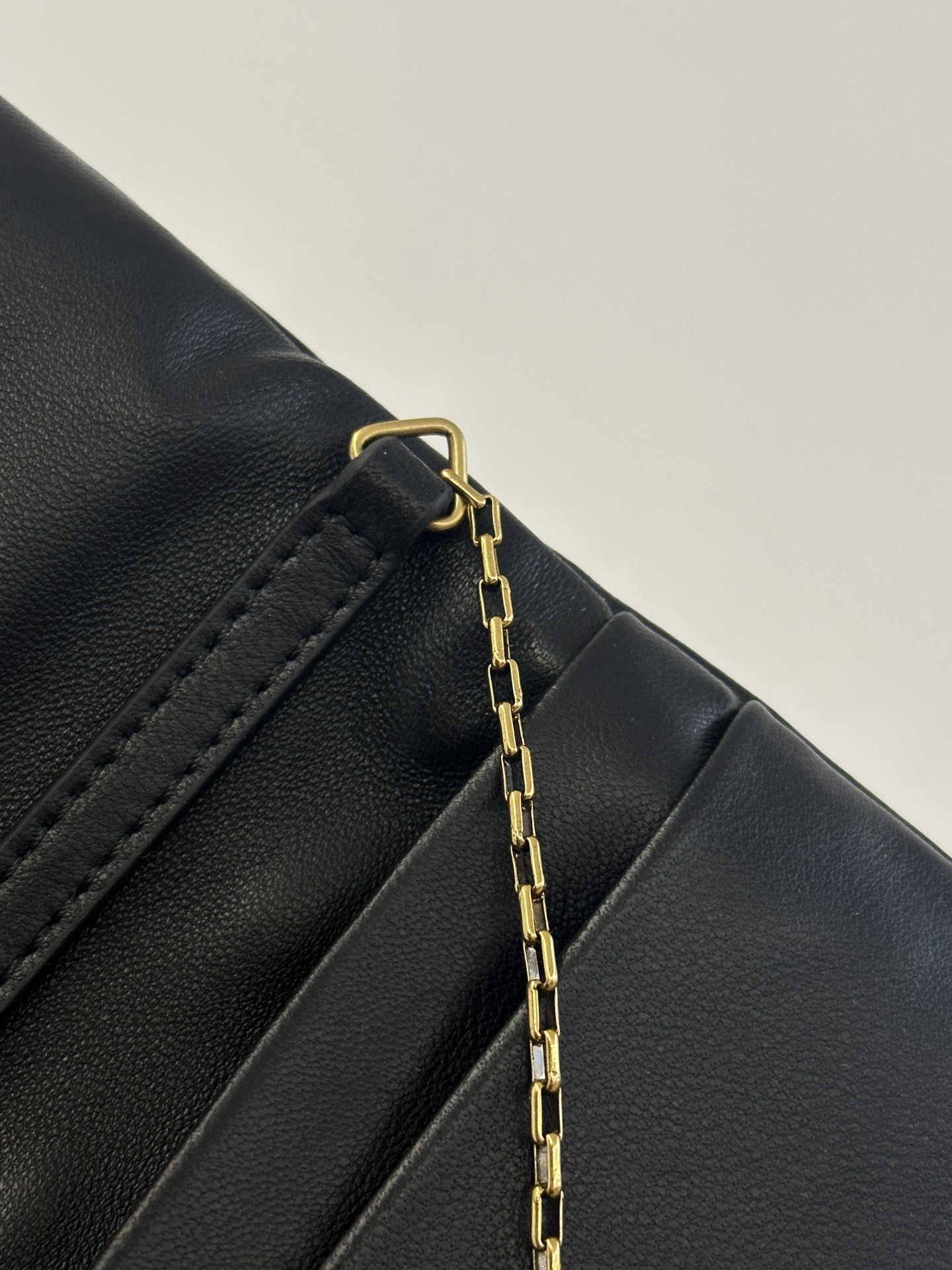 YSL-lambskin armpit bag