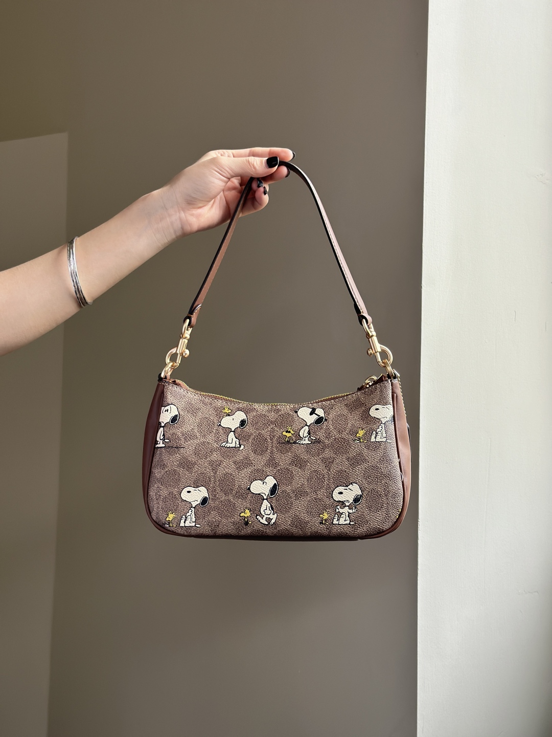 Coach X Peanuts Teri Shoulder Bag In Signature Canvas