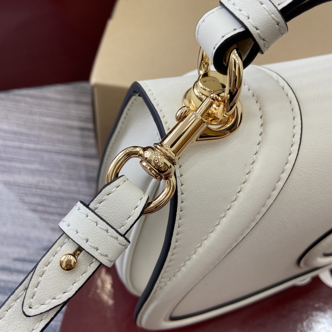 Gucci Blondie medium top handle bag-white