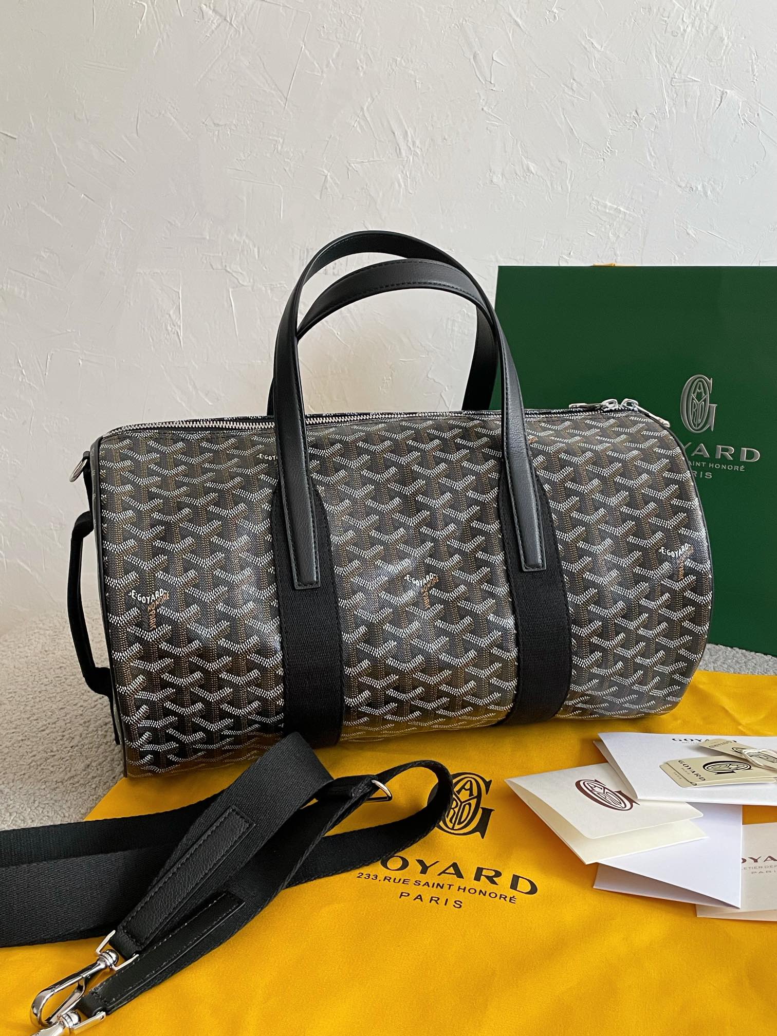 Goyard Barrel 40 – Black 🖤