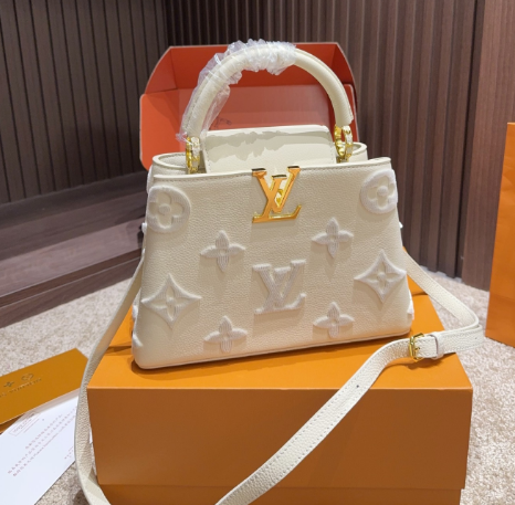 Louis Vuitton Capucines Handbag – White