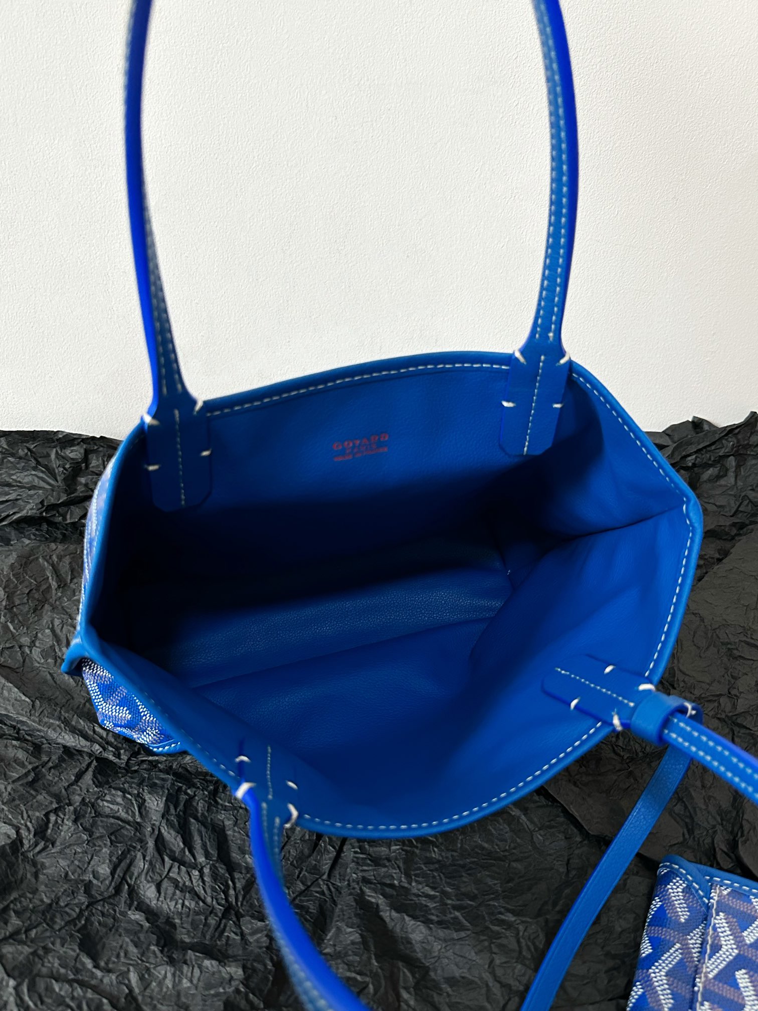 Shopping bag mini gray Sky blue