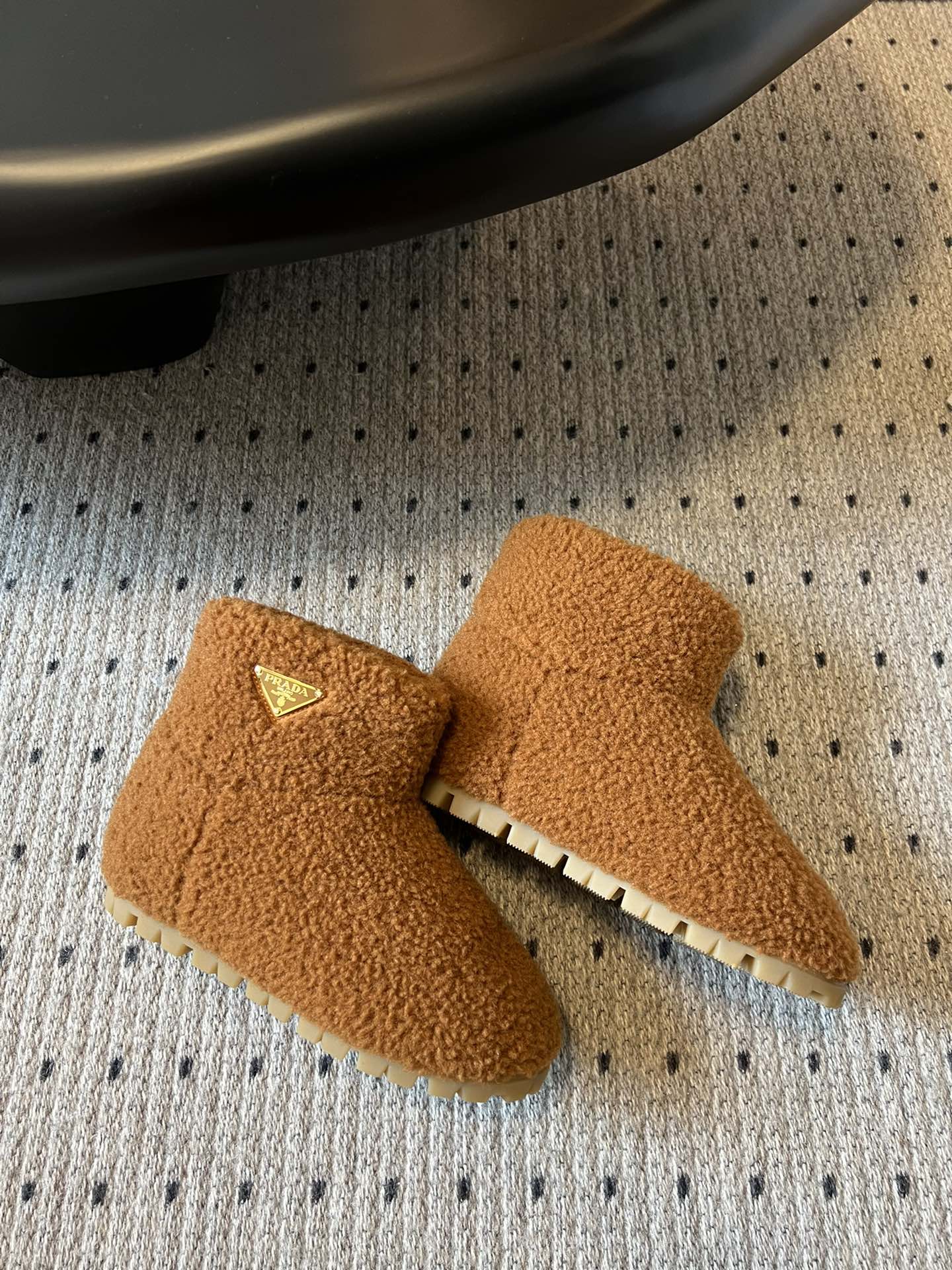 Prada autumn/Winter teddy snow boots