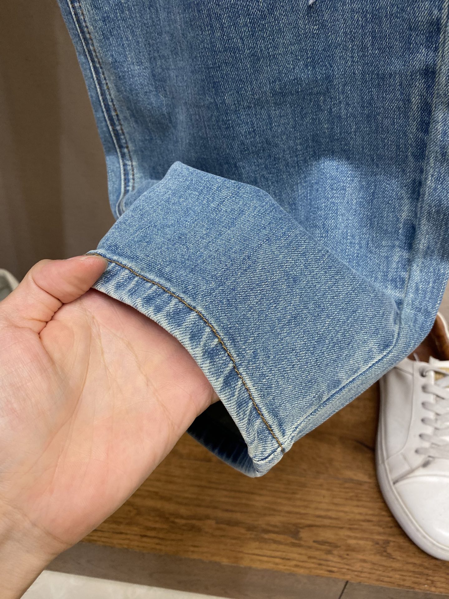 Gucci Lasered Double G denim trouser