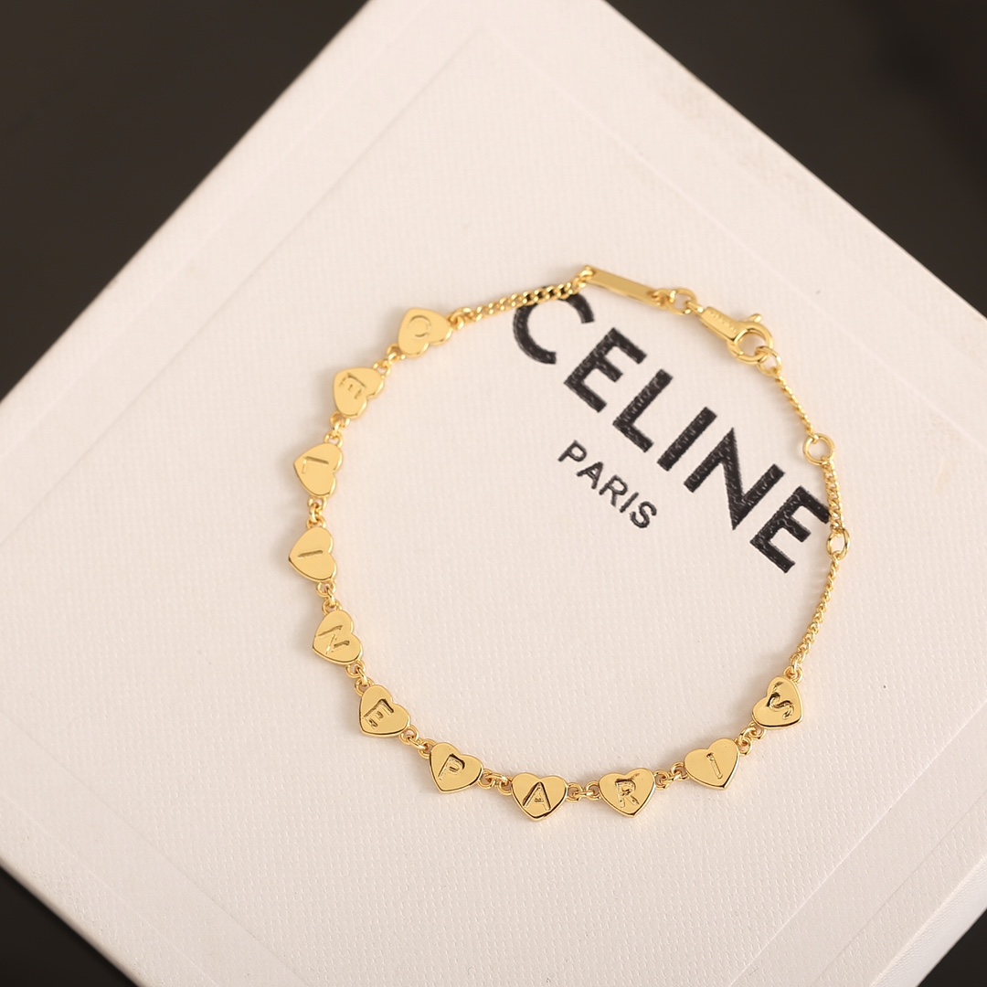 C*eline Love letter bracelet