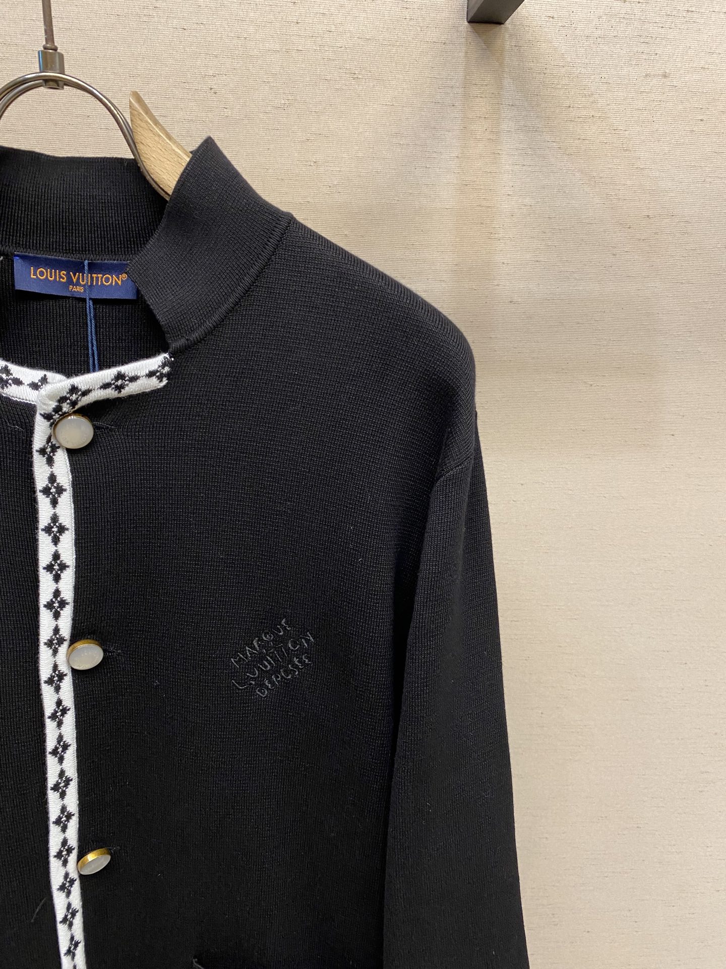 LV 1AGTLM Preppy Knitted Wool Blazer