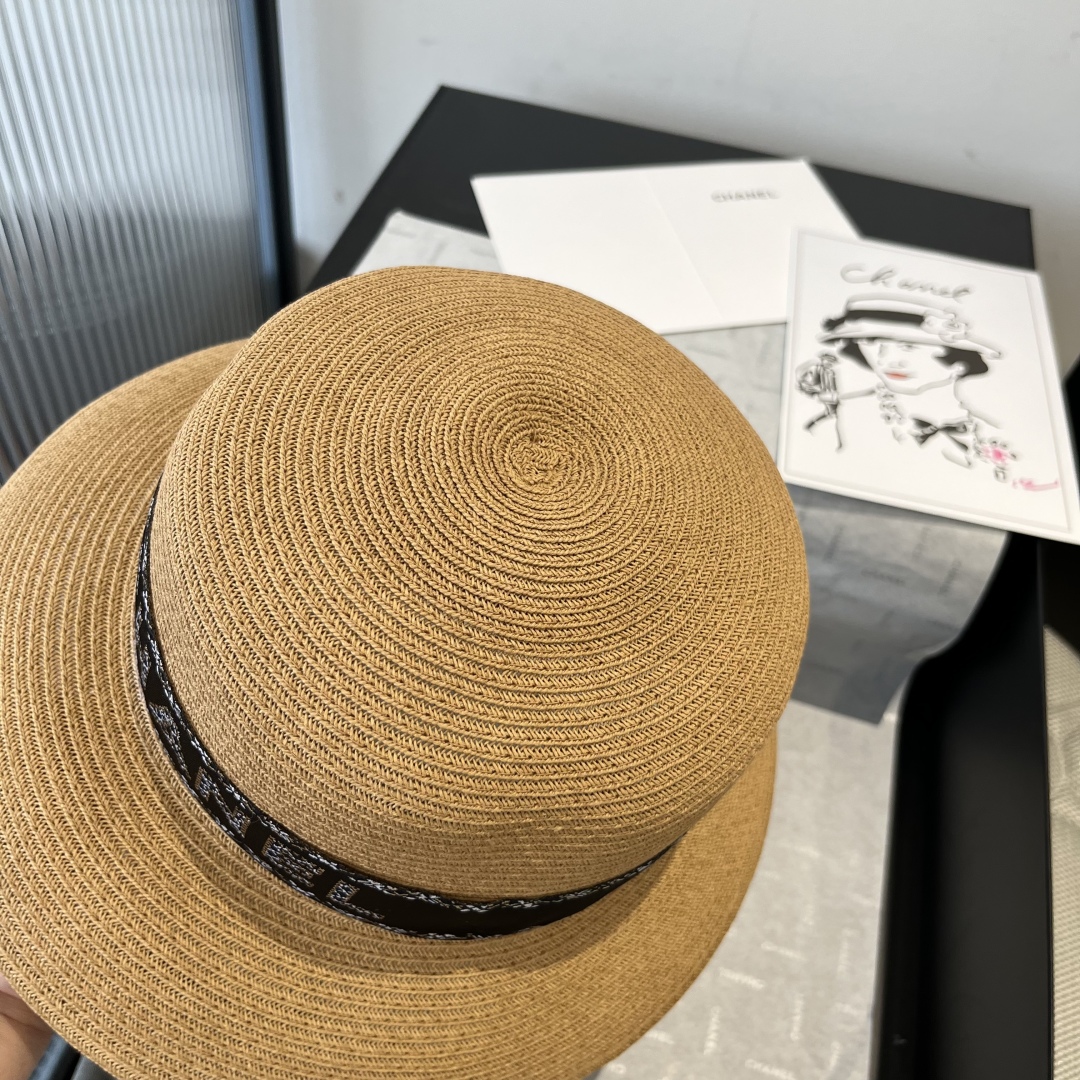 Chrome Hearts-Raffia Straw Sun Hat