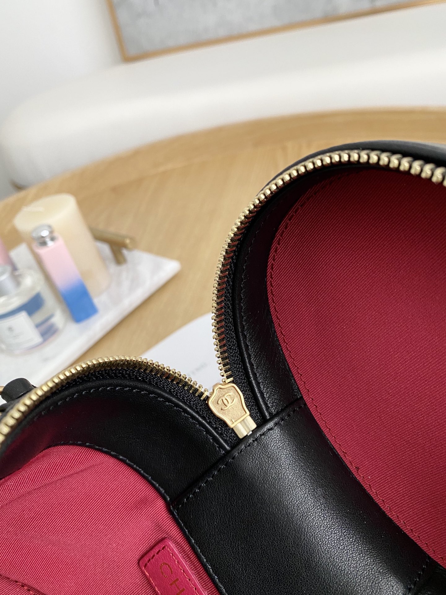 Chanel Pearl-Embellished Bucket Bag 1625