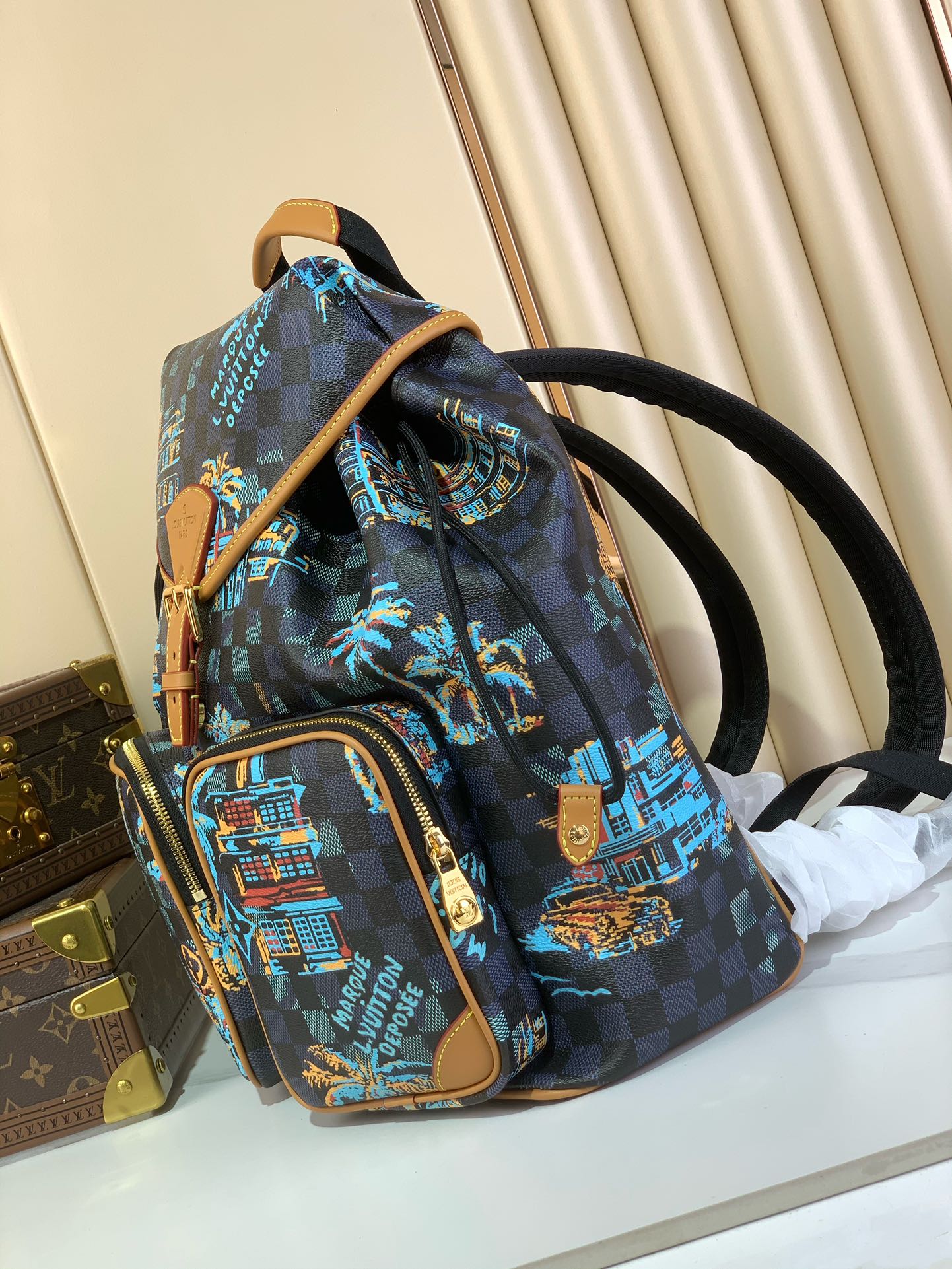 LV N40755 Montsouris Cargo Backpack