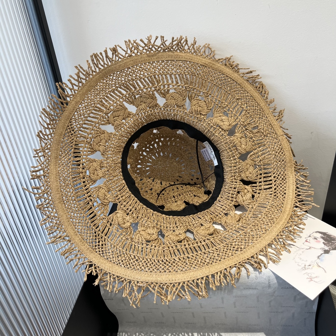 Chanel Bohemian-Style Straw Sun Hat
