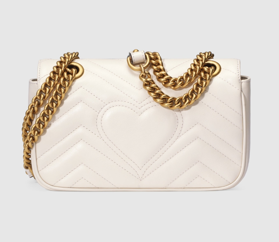 GG MARMONT MATELASSÉ MINI BAG-White-446744