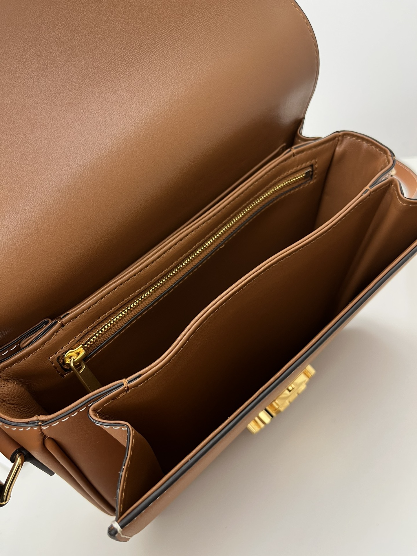 Celine Medium Triomphe Bag in Caramel