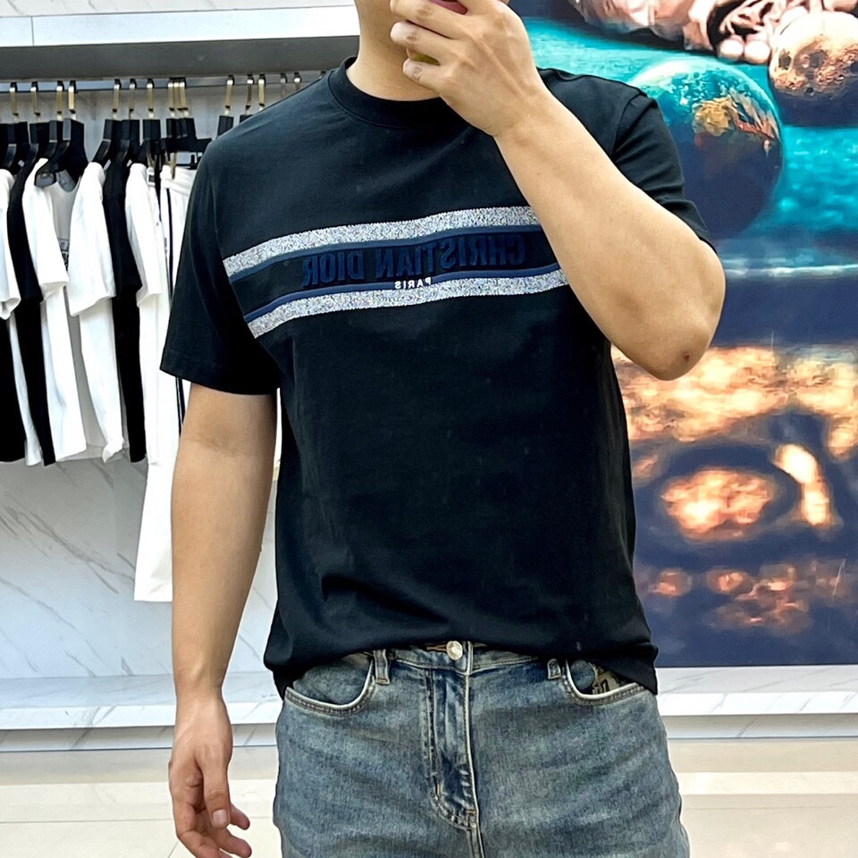 Dior spring/Summer round neck T-shirt-black
