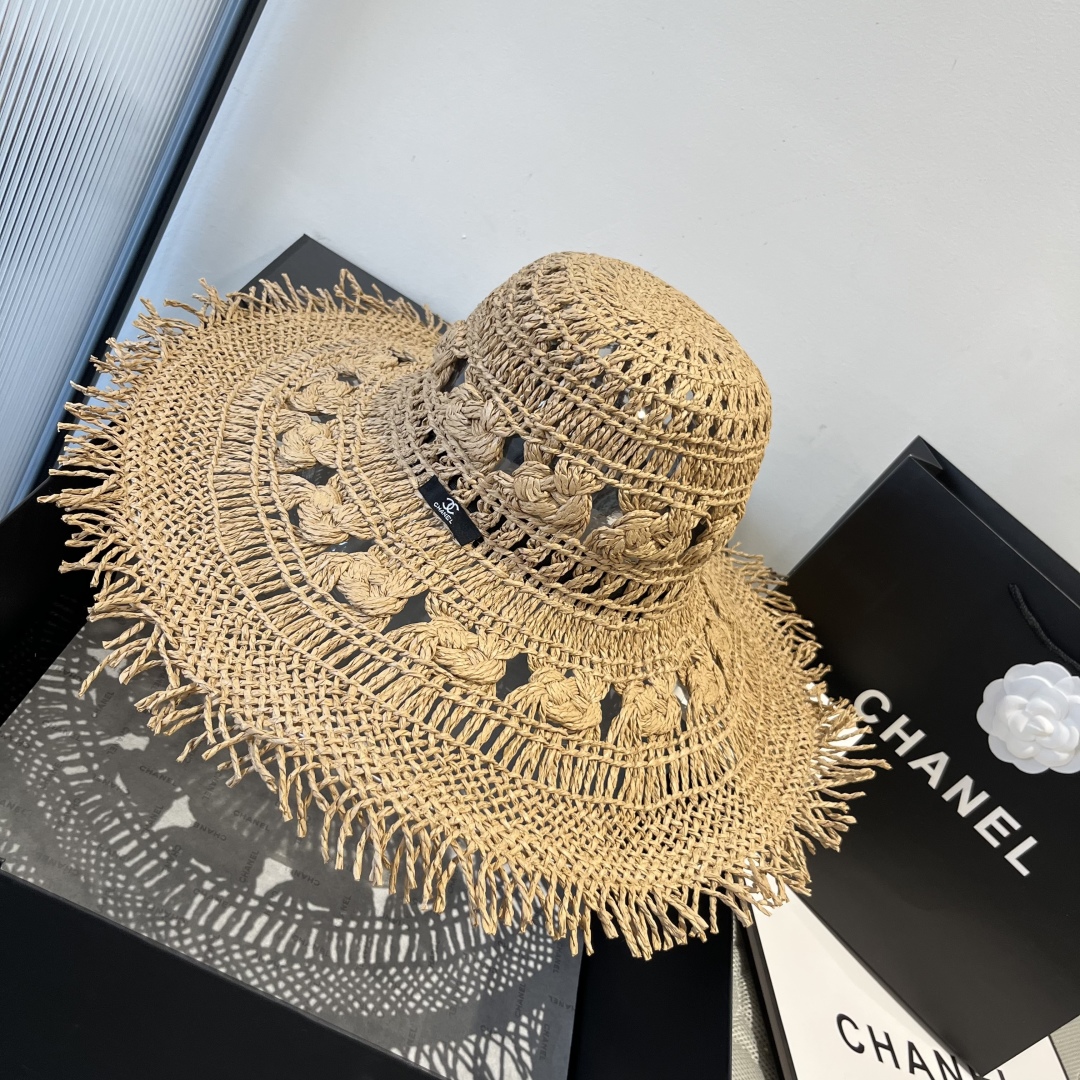 Chanel Bohemian-Style Straw Sun Hat