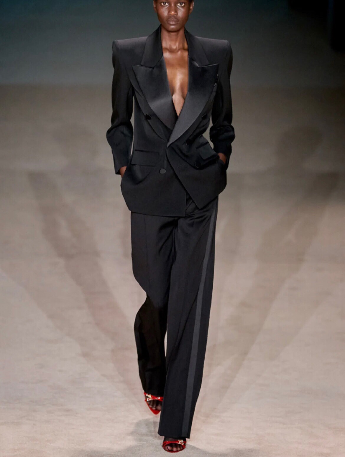 Saint Laurent-Inspired Double-Breasted Blazer