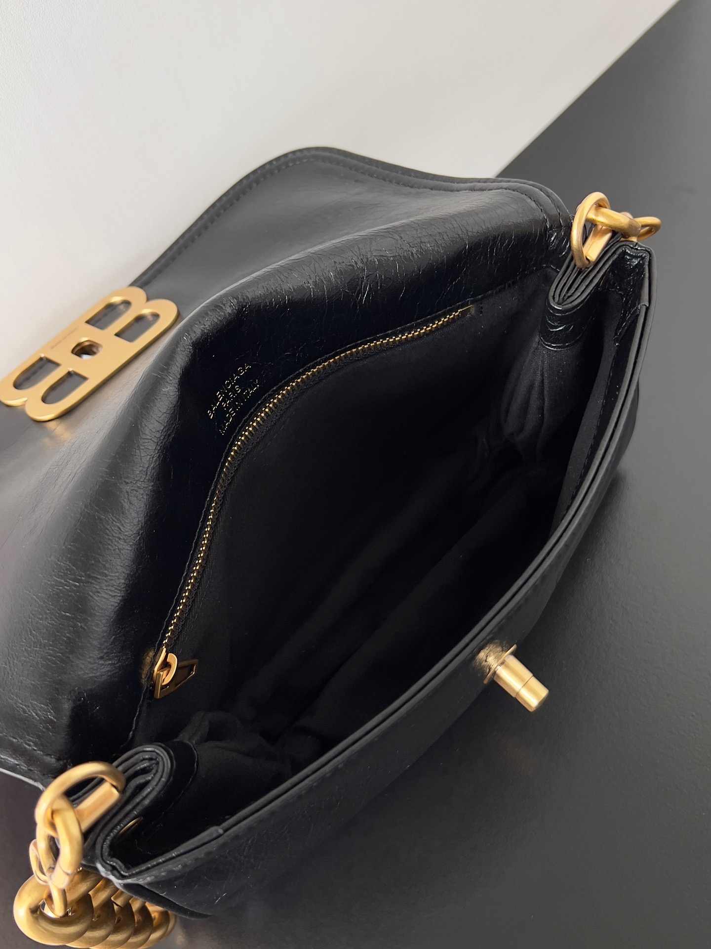 𝐁𝐚𝐥𝐞𝐧𝐜𝐢𝐚𝐠𝐚 bb soft shoulder bag-Gold