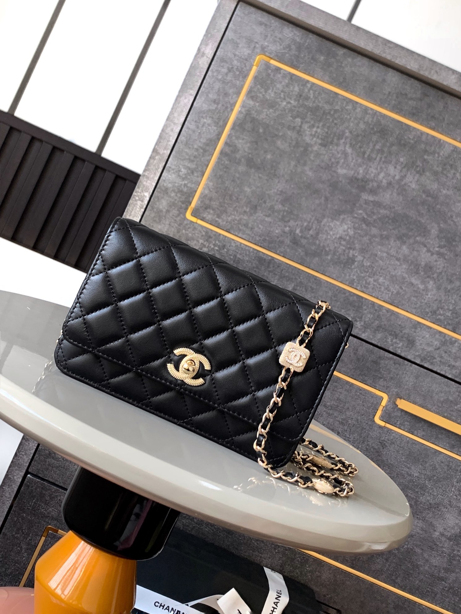 CHANEL relief diamond 24K