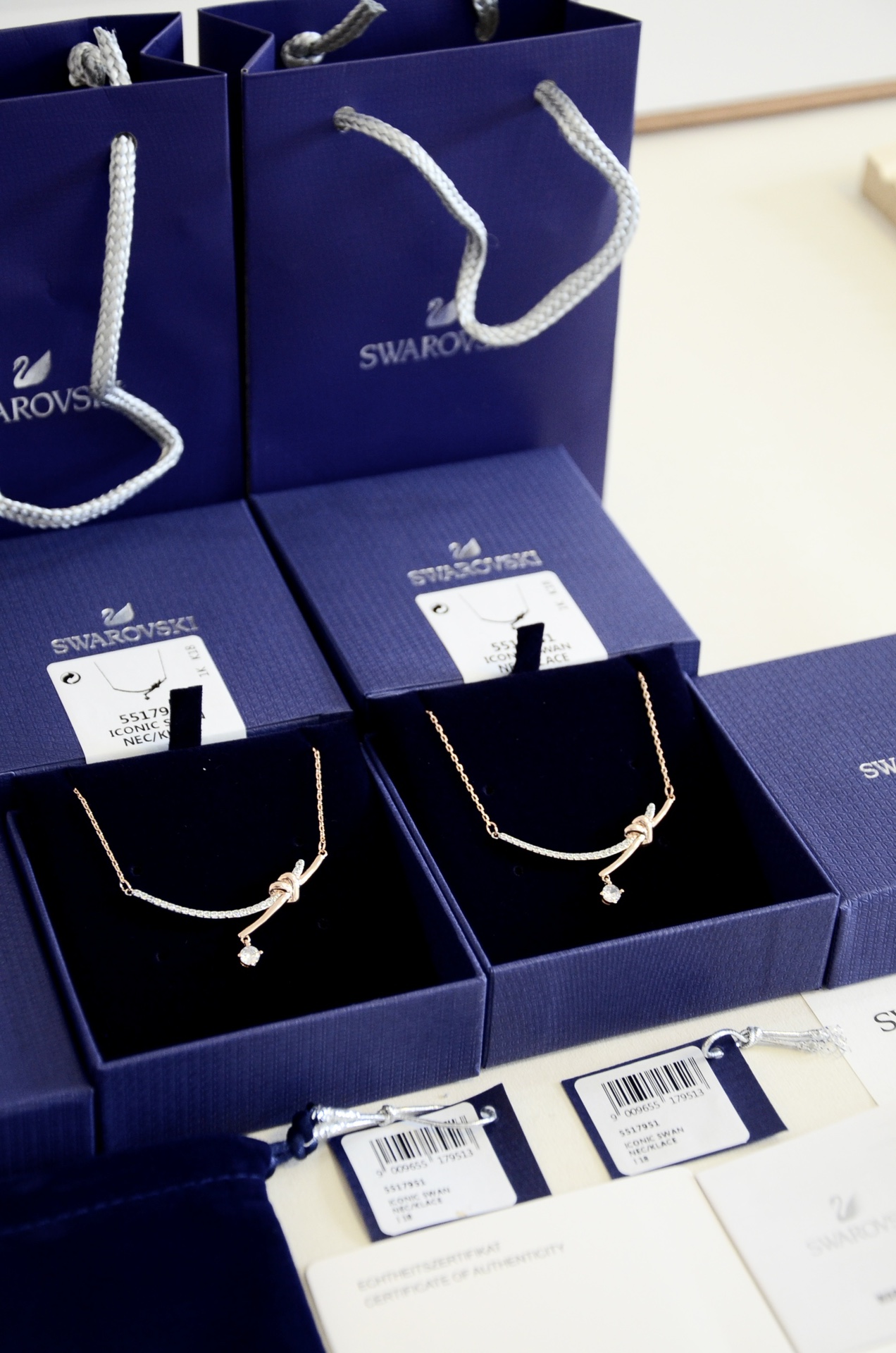 Swarovski Heart Knot Diamond Necklace