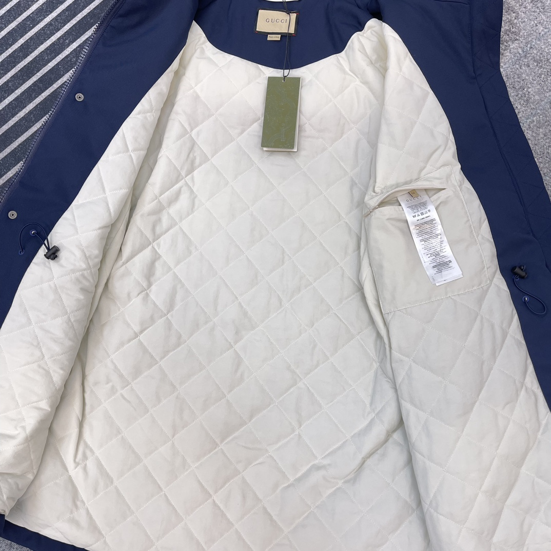 GUCCi Supercoat Long cotton-padded Jacket (padded jacket)