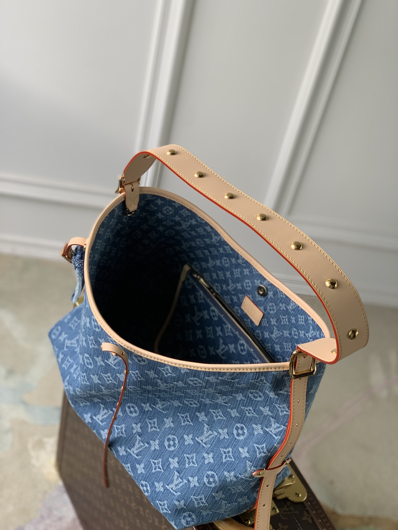 Louis Vuitton M46855 CarryAll MM Denim Blue