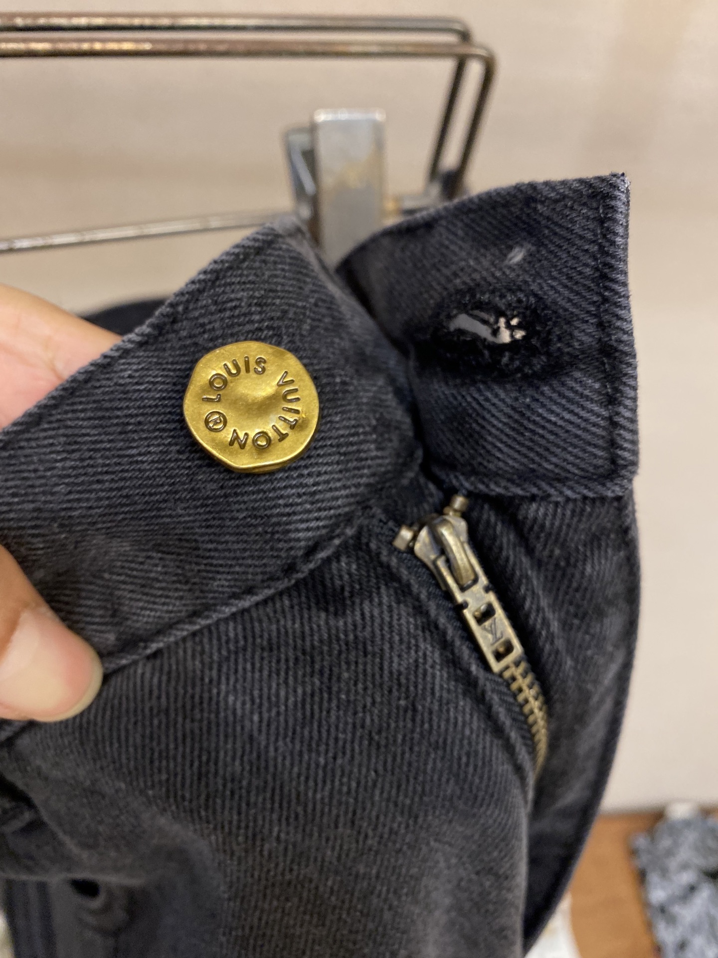 LV × LU Embossed Men's Denim Jeans