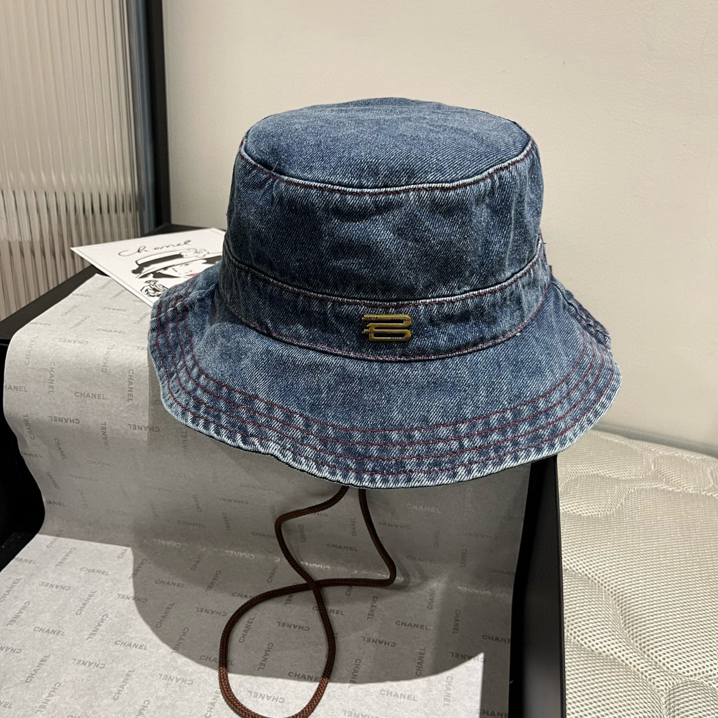 Balenciaga Denim Fisherman Hat