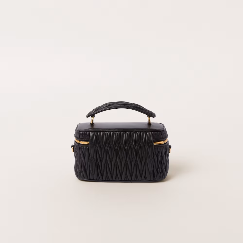 Matelassé nappa leather shoulder bag