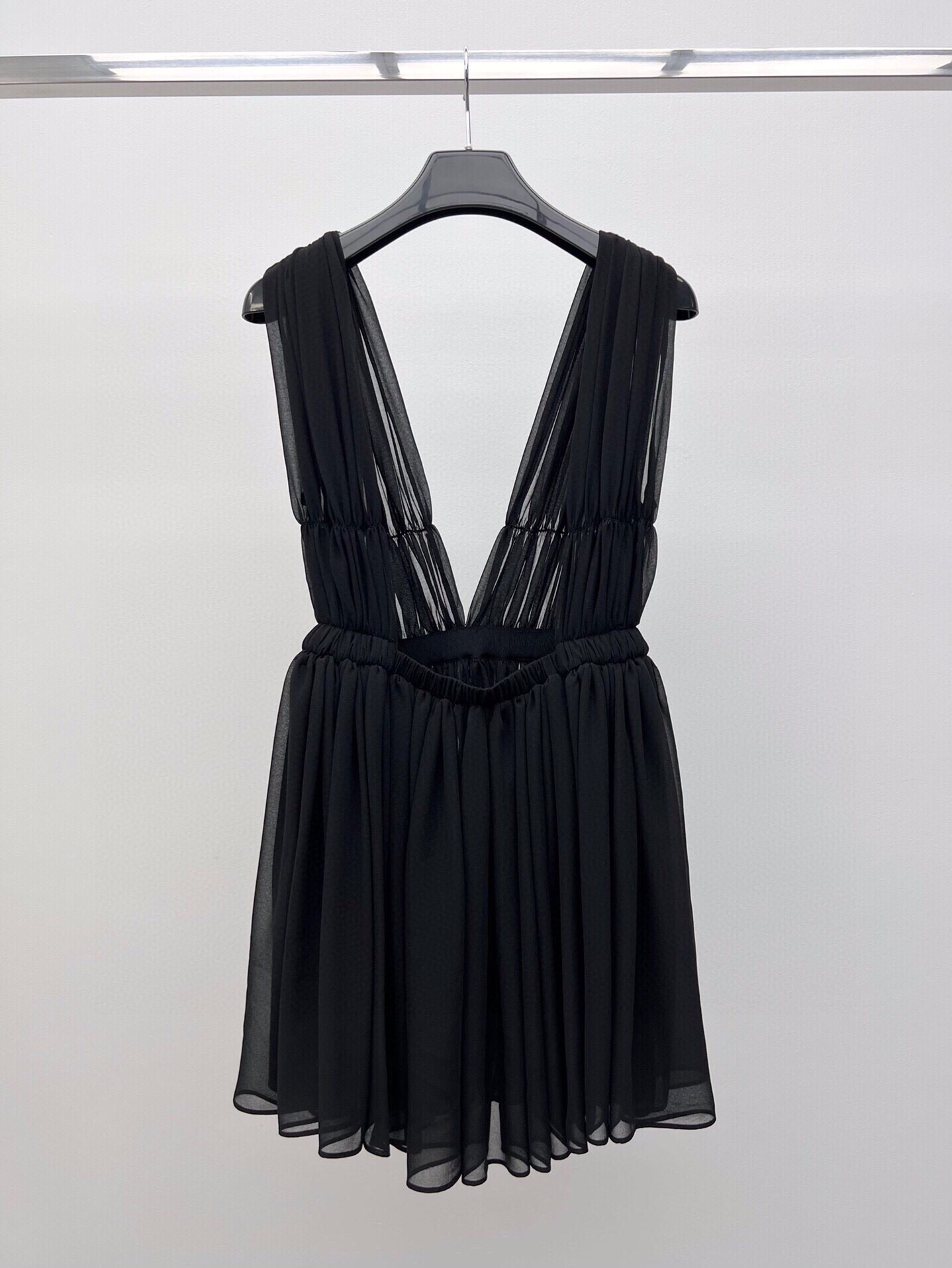 Saint Laurent-Inspired Sheer Little Black Dress