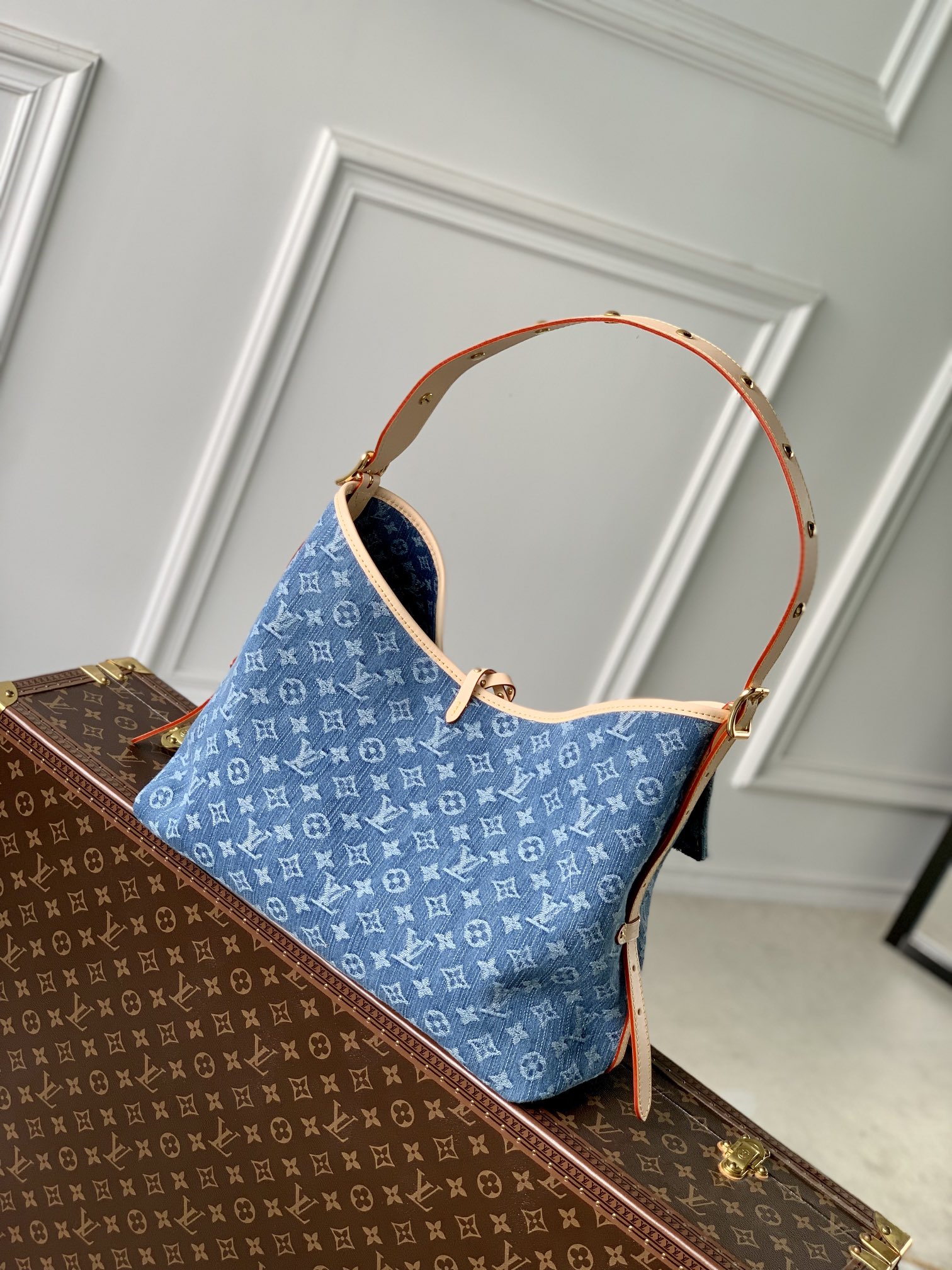 Louis Vuitton M46855 CarryAll MM Denim Blue