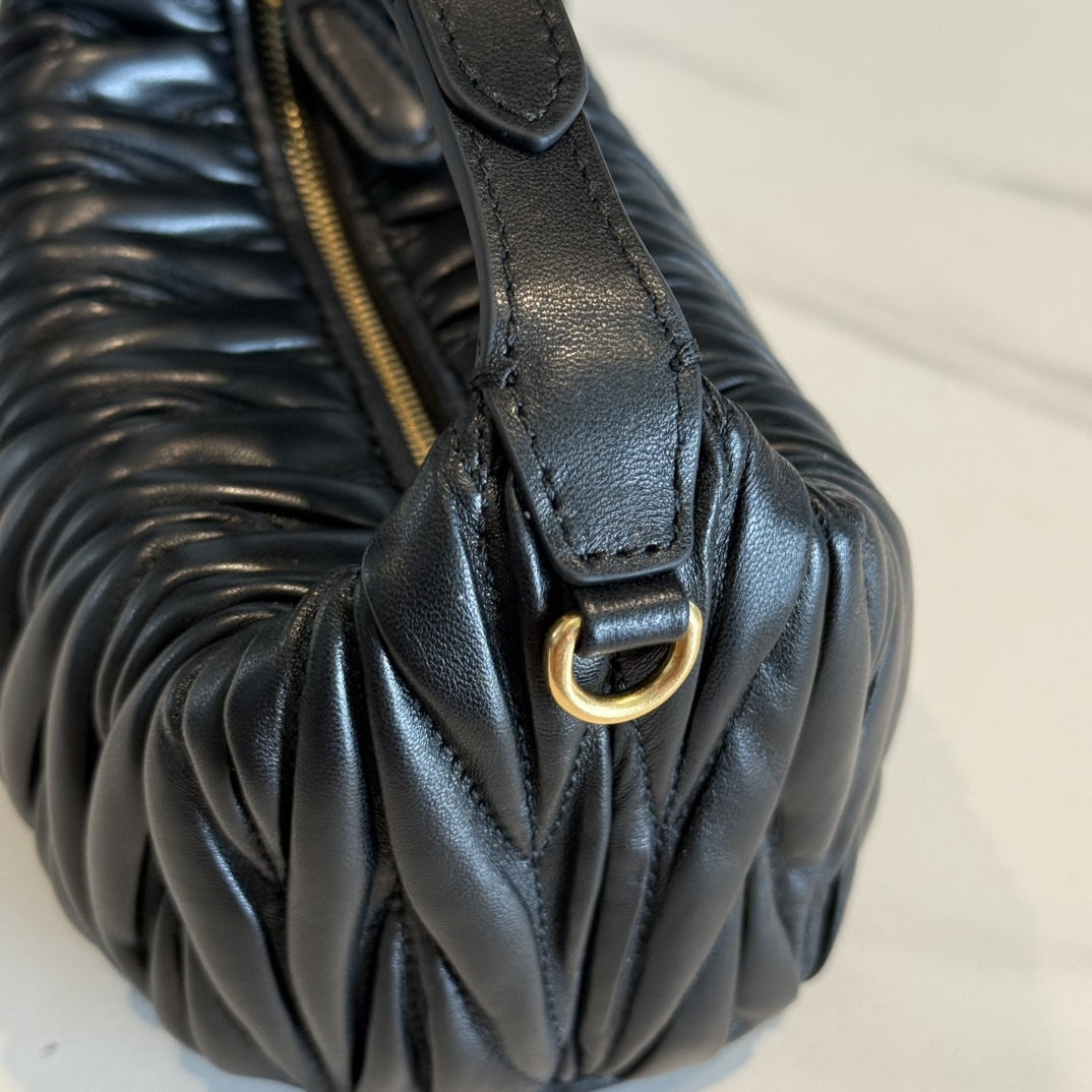 MIUMIU Matelassé nappa leather pouch