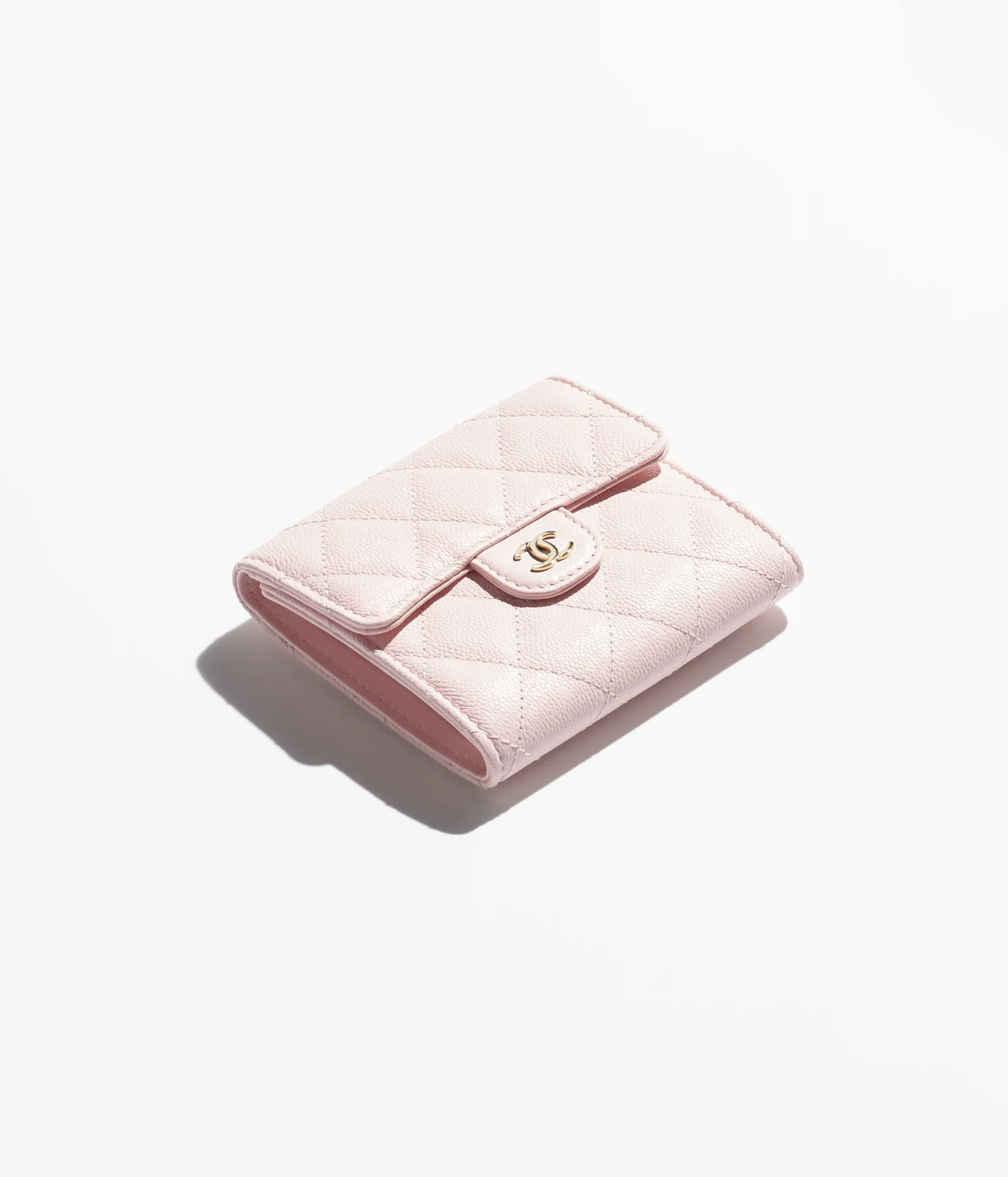 CHANEL-Classic Small Flap Wallet-Light Pink
