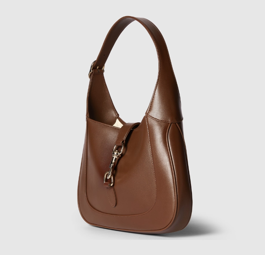 GUCCI JACKIE SMALL SHOULDER BAG-Brown-‎782849