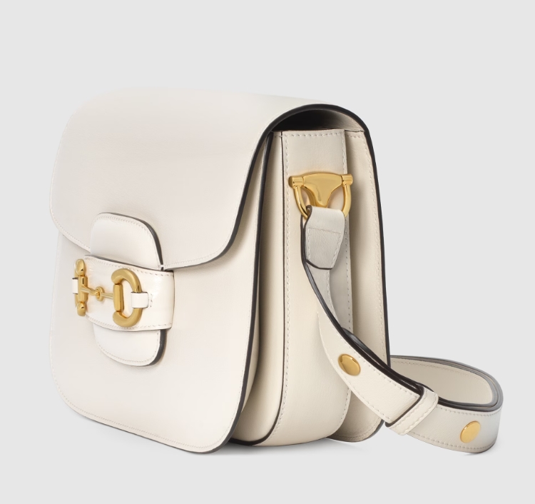 GUCCI HORSEBIT 1955 SHOULDER BAG-White-602204