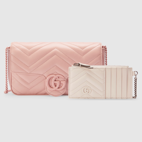 GG MARMONT MINI BAG-Pink-‎751526