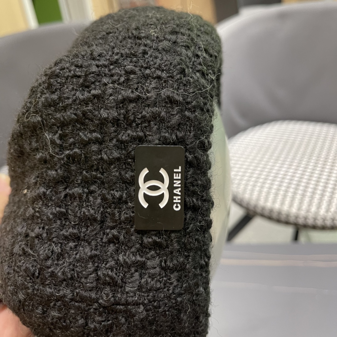 Chanel2024 beret-Black