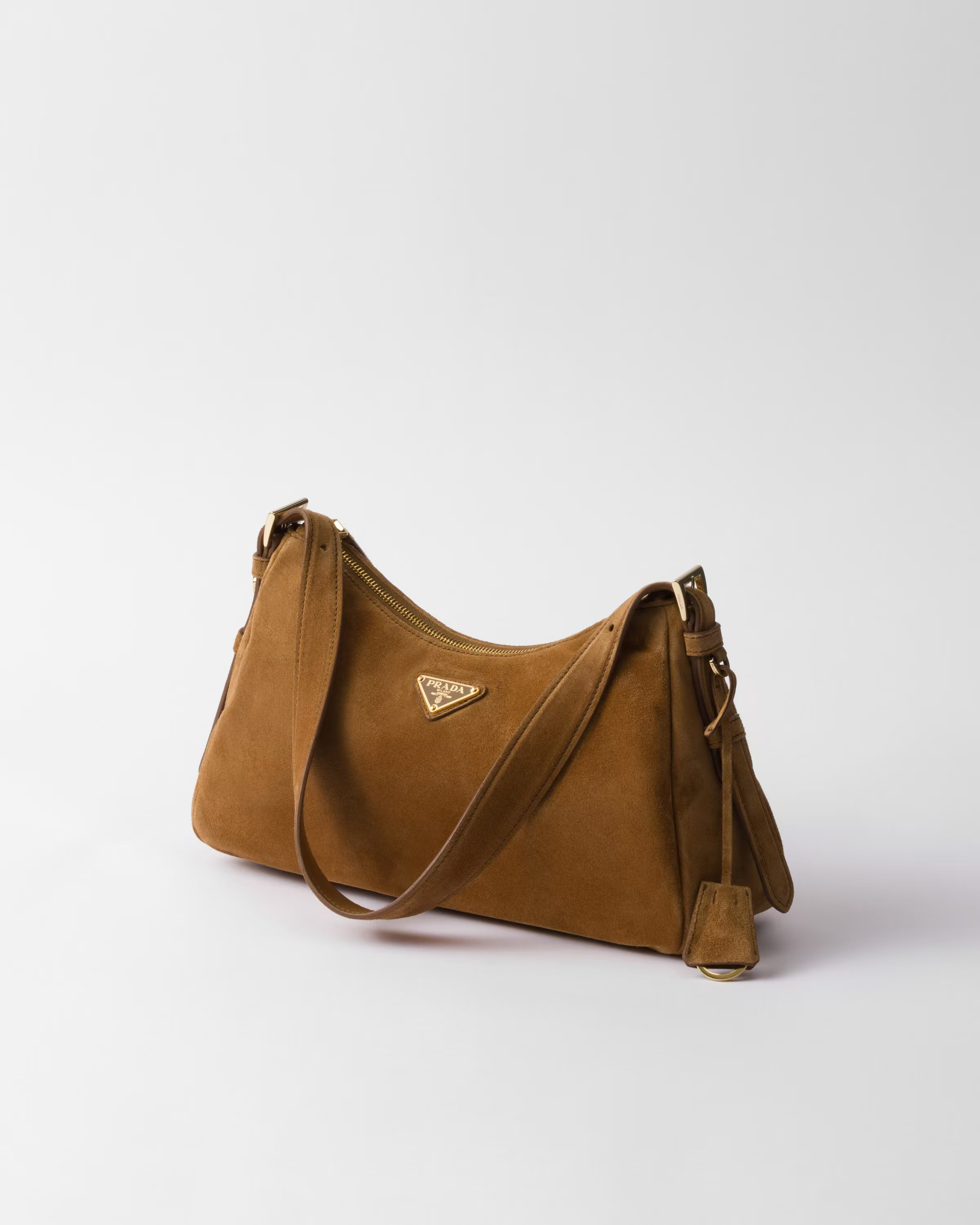 Prada Aimée medium suede shoulder bag