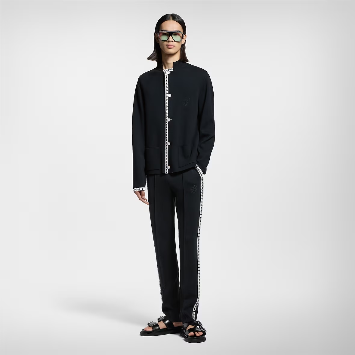 LV 1AGTLM Preppy Knitted Wool Blazer