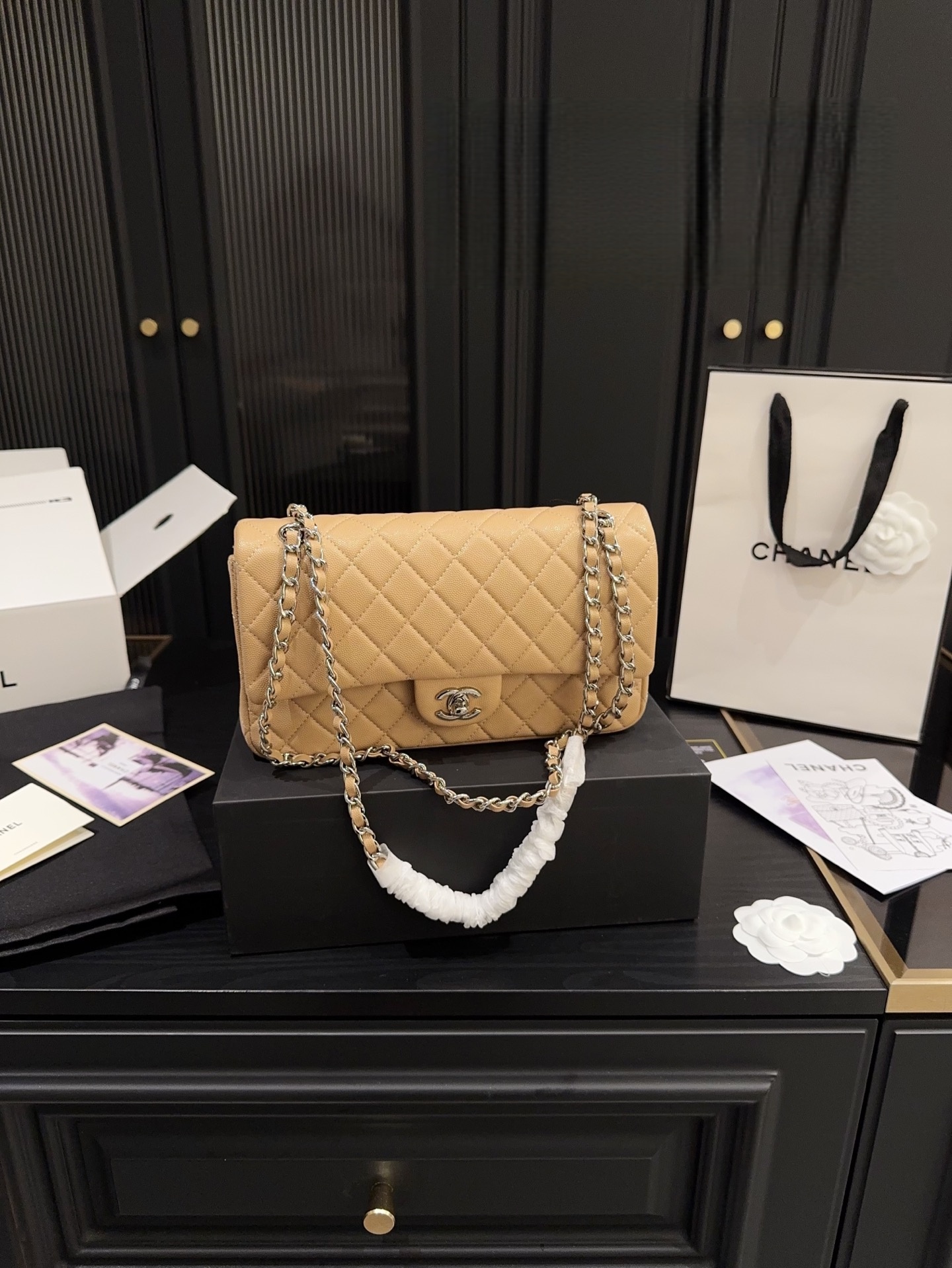 Chanel Classic Flap Bag-Caramel