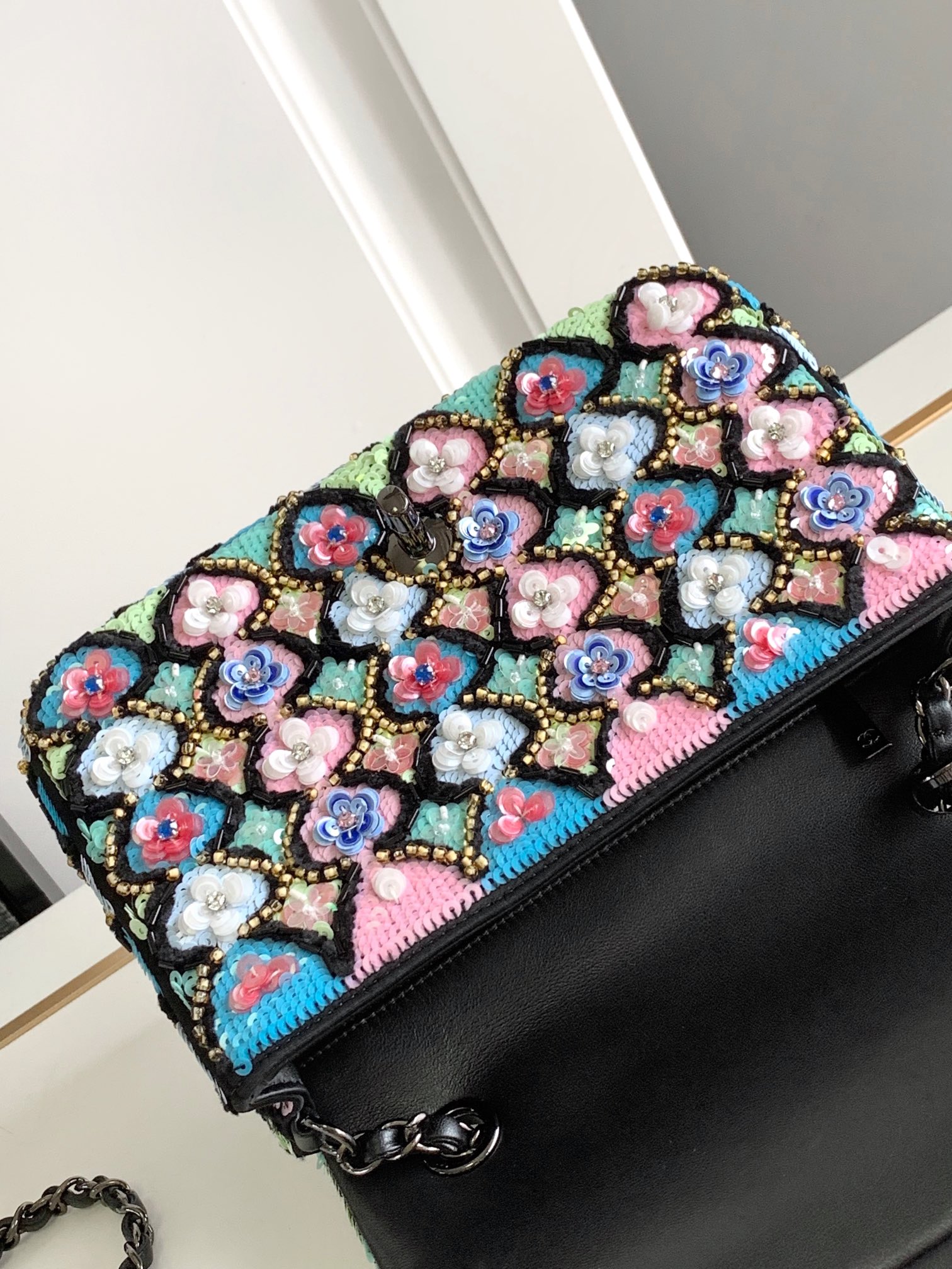 chanel embroidery bag