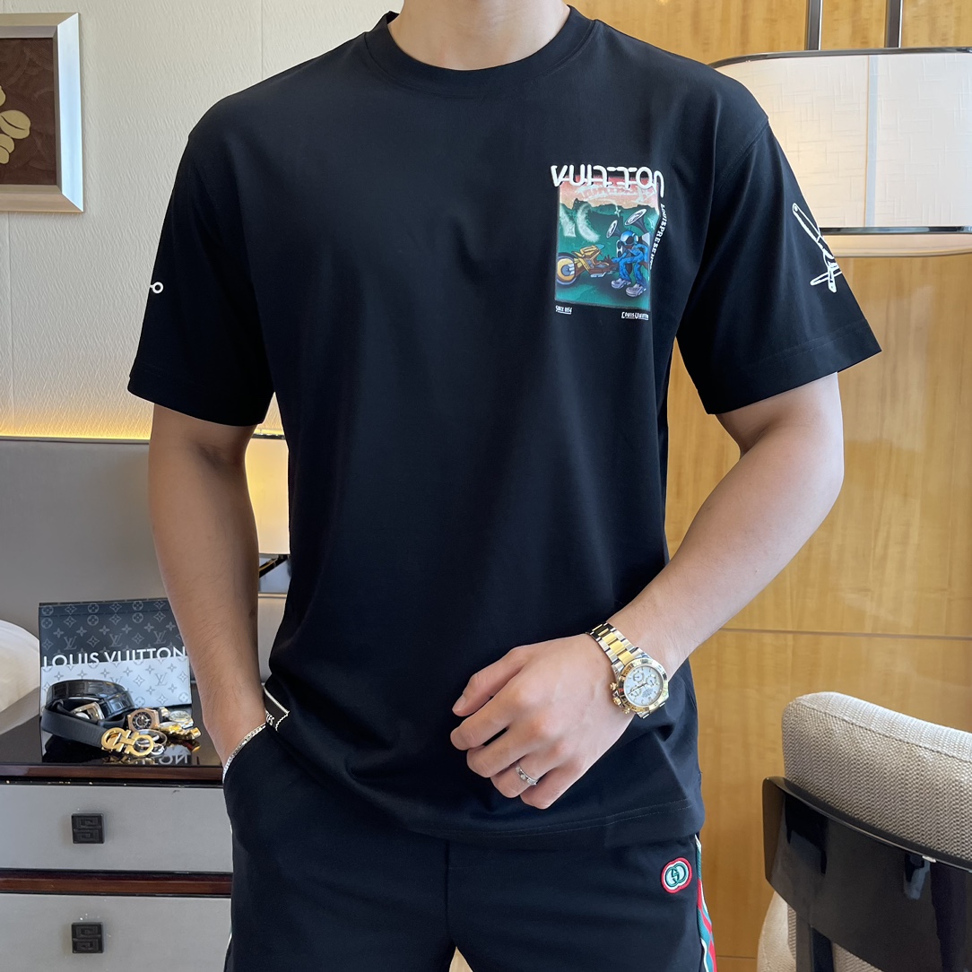 LV 2025SS Spring/Summer Trending Relaxed Fit T-Shirt