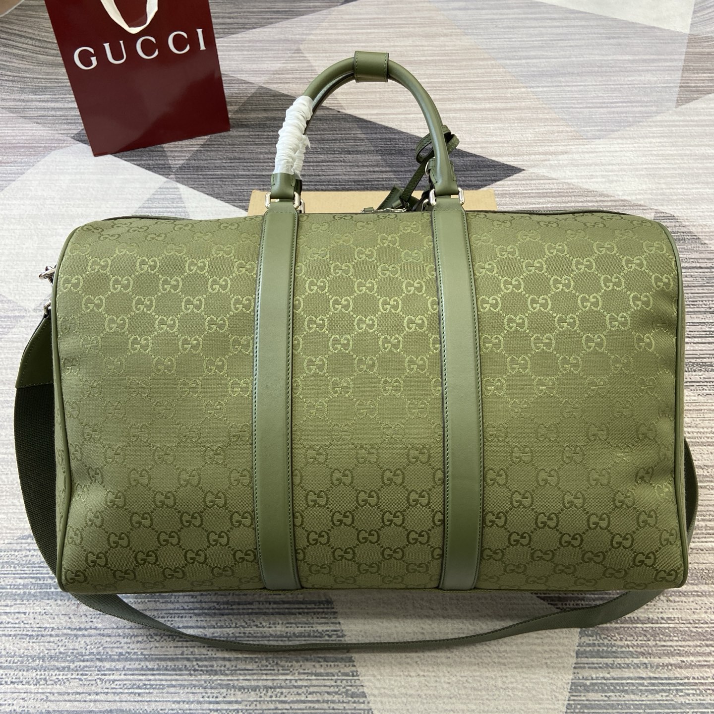 GUCCI GG canvas large duffle bag