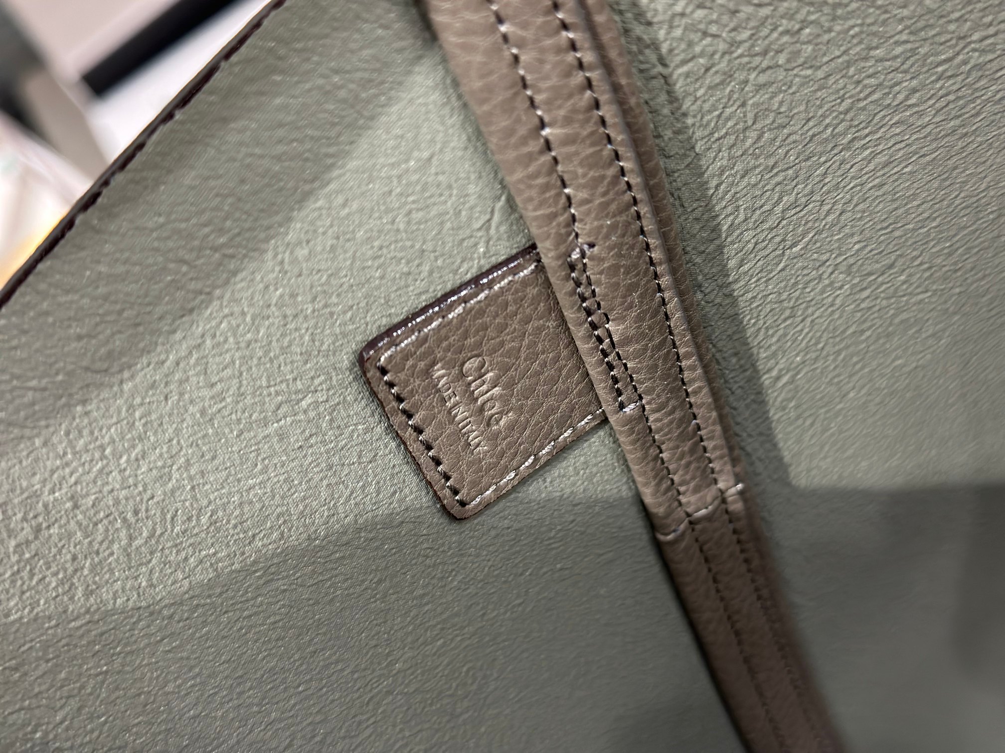 Chloe Spin grained leather tote bag