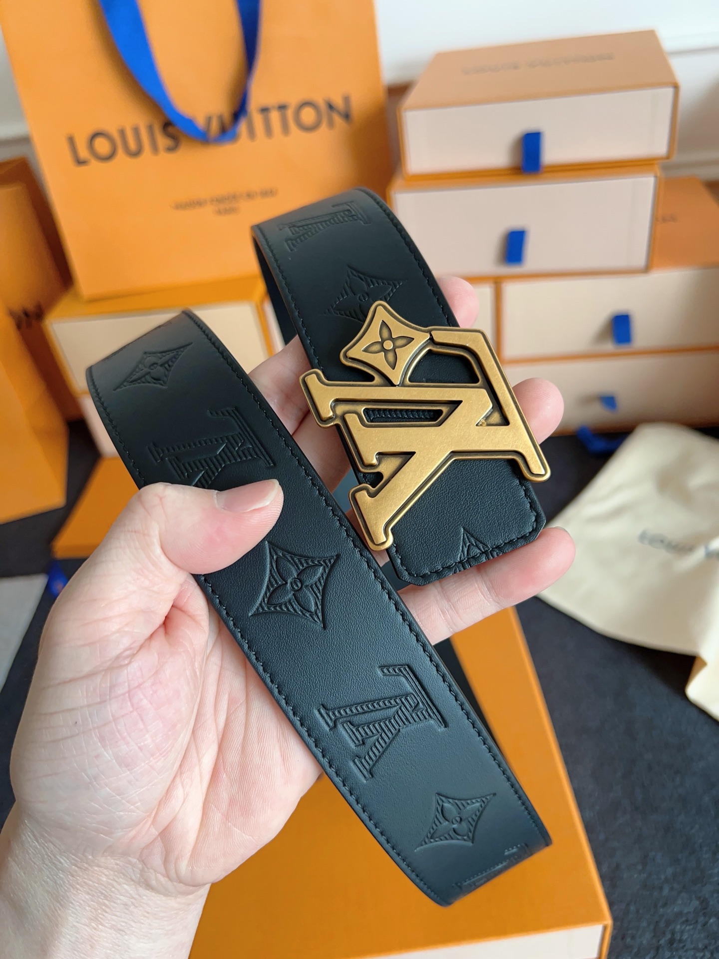 LV Flower 40mm Reversible Belt