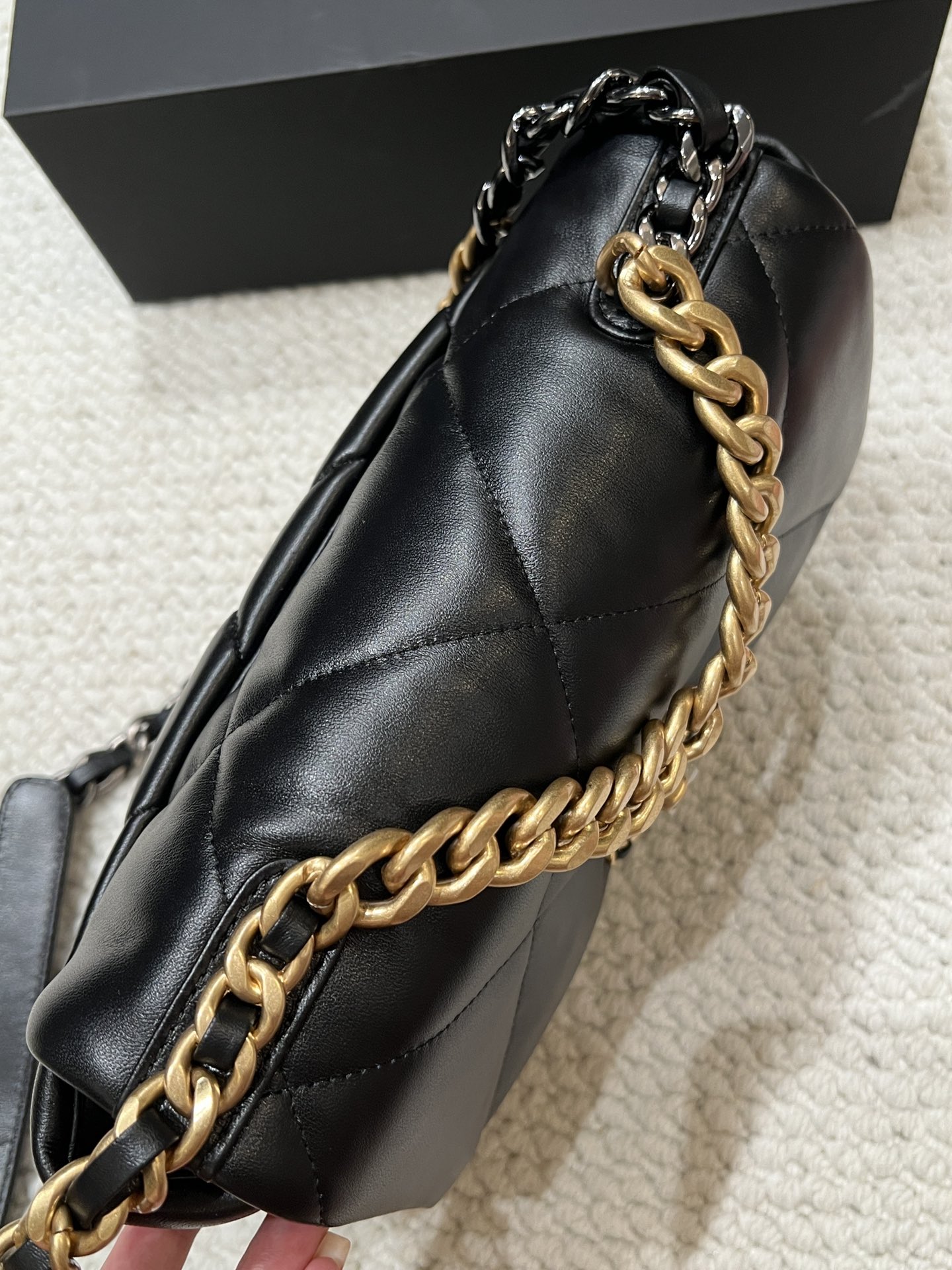 High quality sheepskin bag