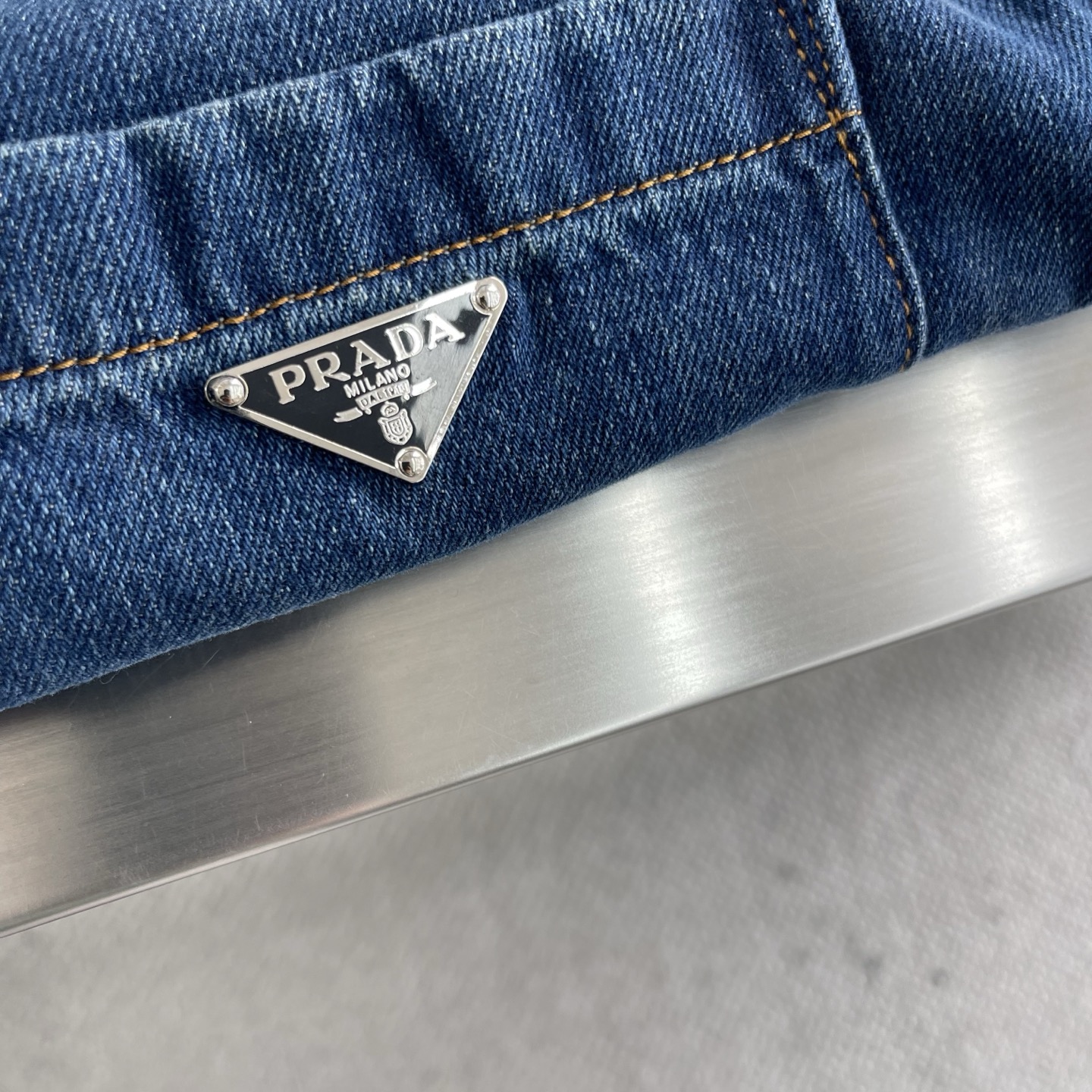 PRADA Logo Denim Shirt