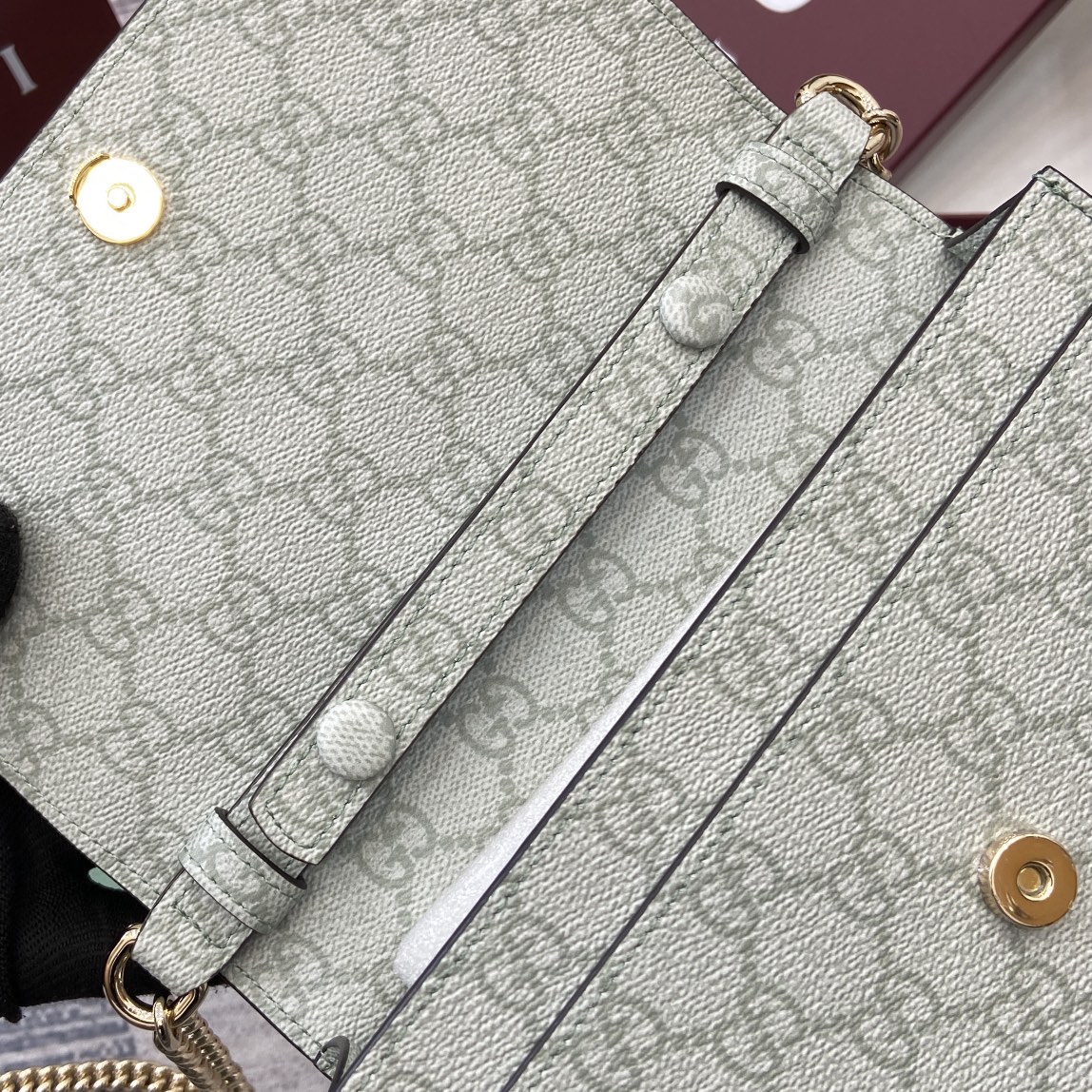 Gucci GG Emblem Chain Wallet