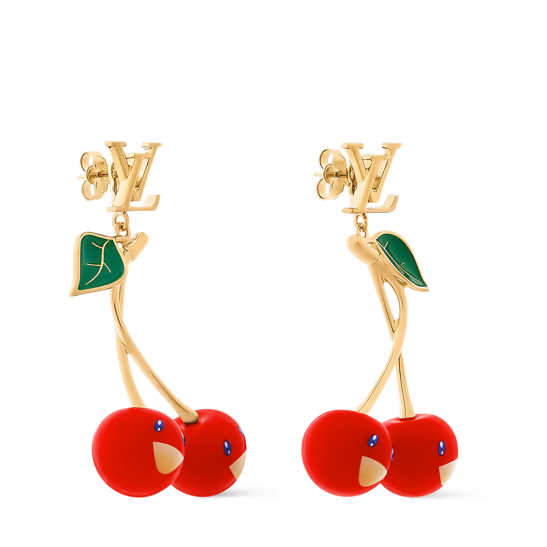 New LV x TM Cerise Earrings M02808