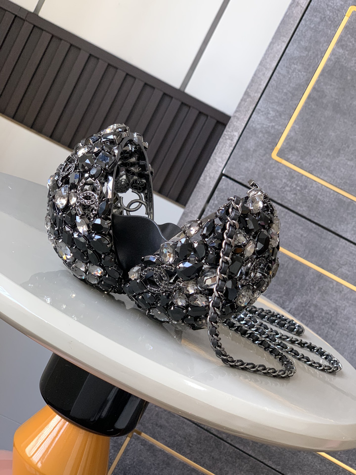 chanel diamond ball Bag
