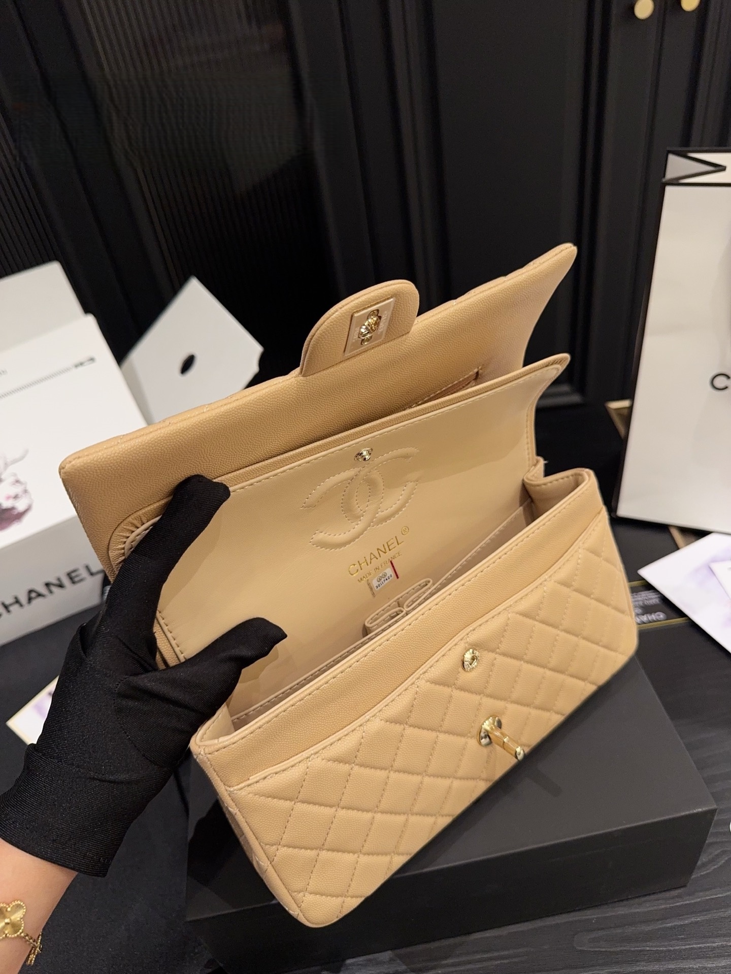 Chanel Classic Flap Bag – Caramel with Gold Hardware