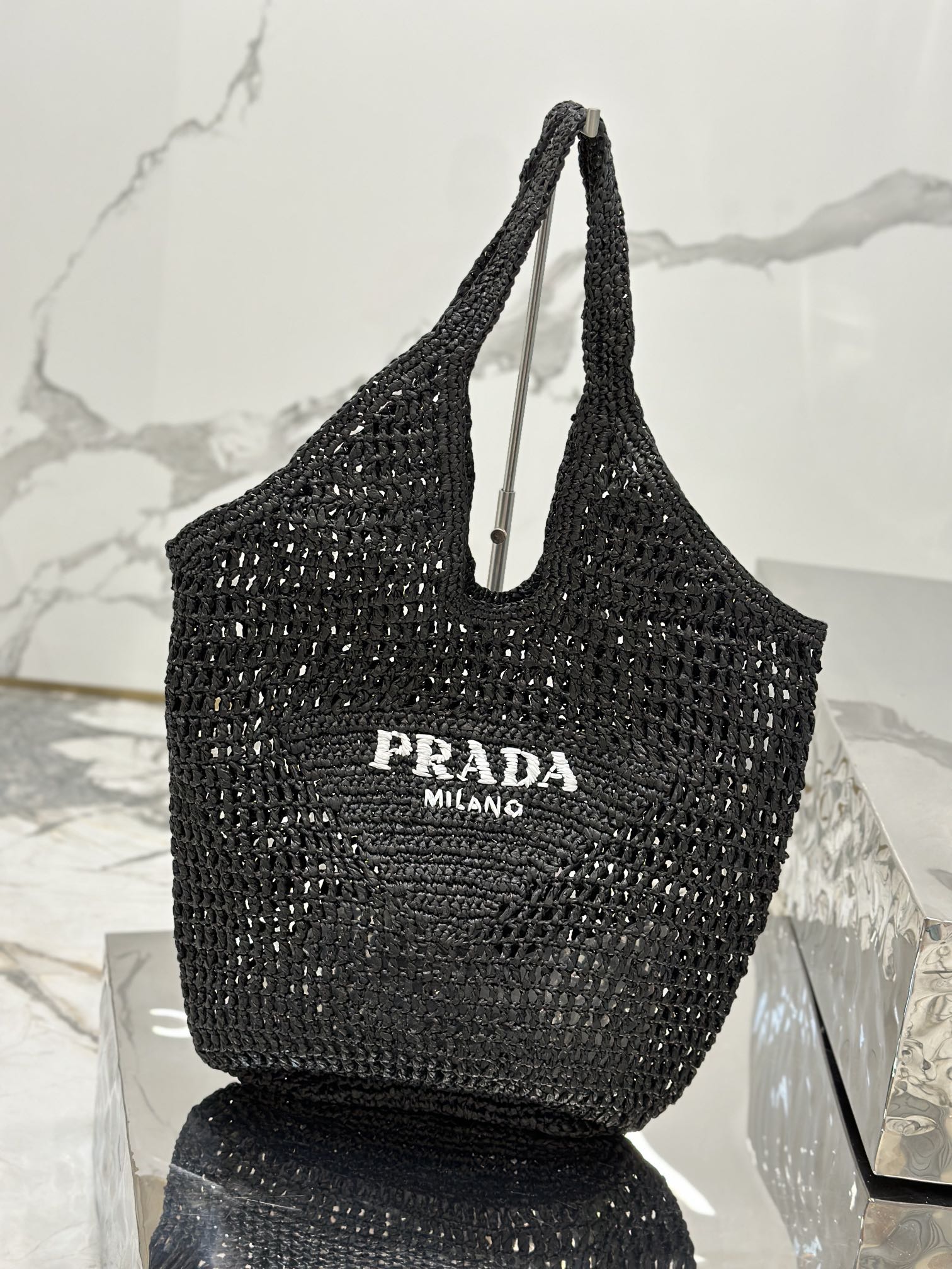 PRADA Crochet Tote Bag 1BG424